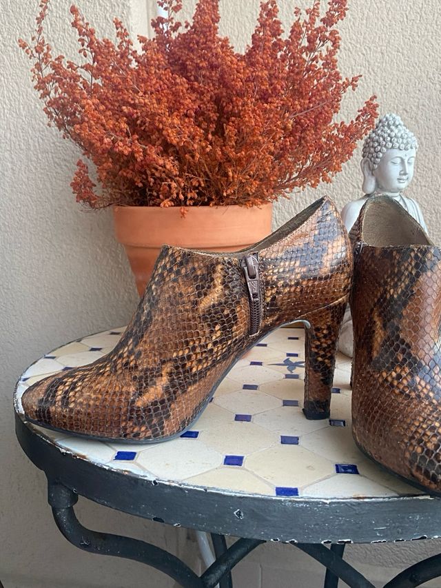 Botines Unisa Piel Marrones