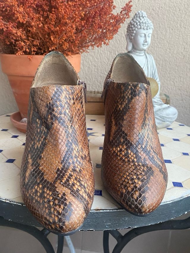 Botines Unisa Piel Marrones