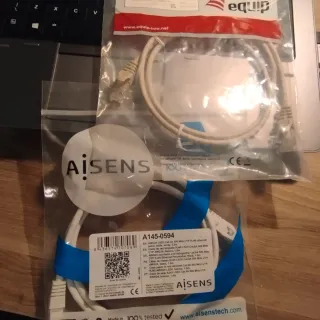 2 Cables Ethernet AISENS 1m Blanco