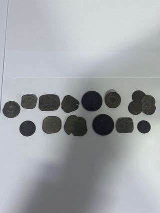 Lote 15 Monedas Antiguas Medievales Romanas+Regalo