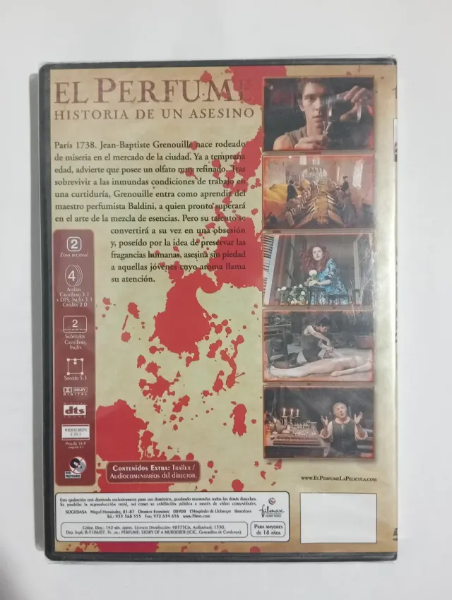 PRECINTADA!! DVD El Perfume: Historia de un Asesi