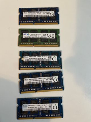 Lote 8GB DDR3L Módulos RAM (5uds)
