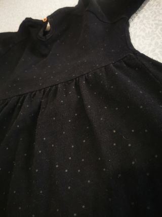 Vestido Zara Negro Tassels Talla 92