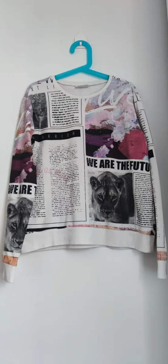 Sudaderas estampo y flecos niña 152/158