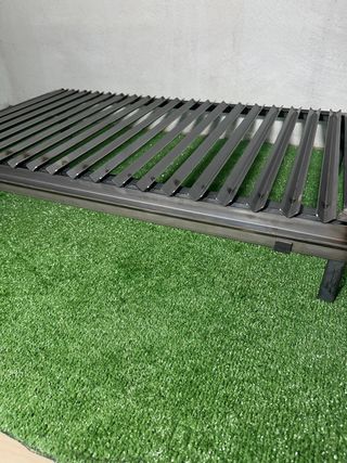 Griglia 80x50cm a V con grassoiera per barbecue