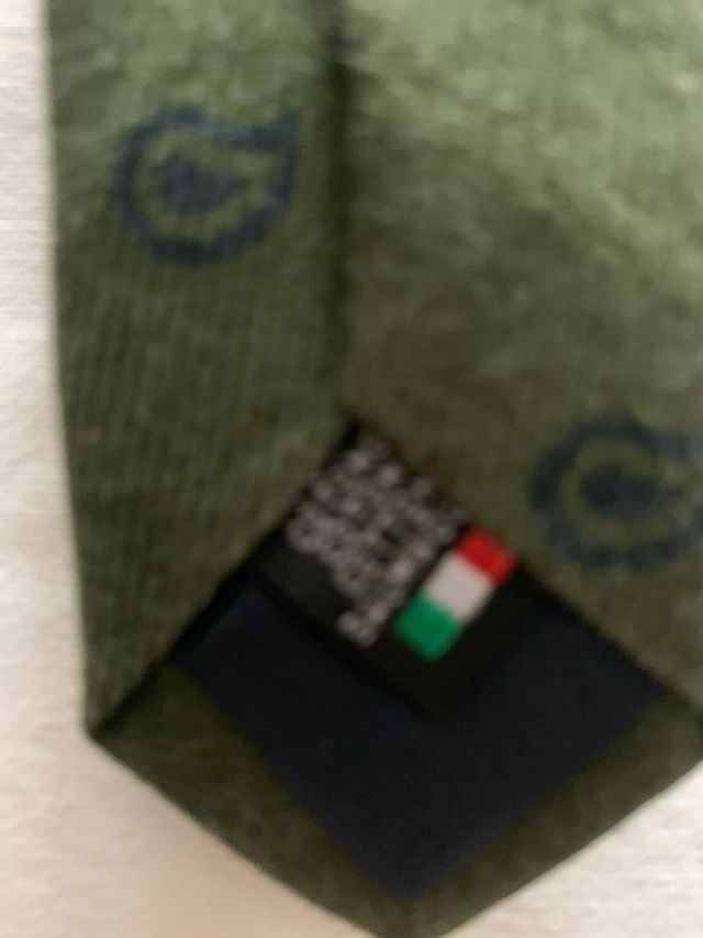 Corbata Sastreria Cabello Verde Oliva