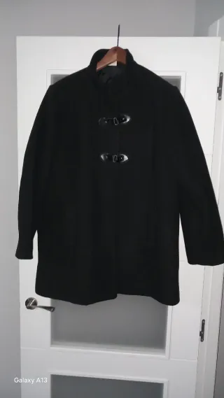 Chaquetón 3/4 mujer negro