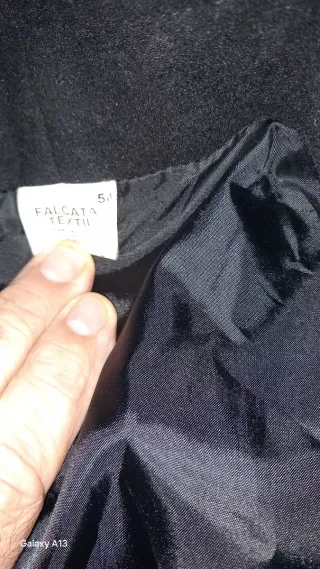 Chaquetón 3/4 mujer negro