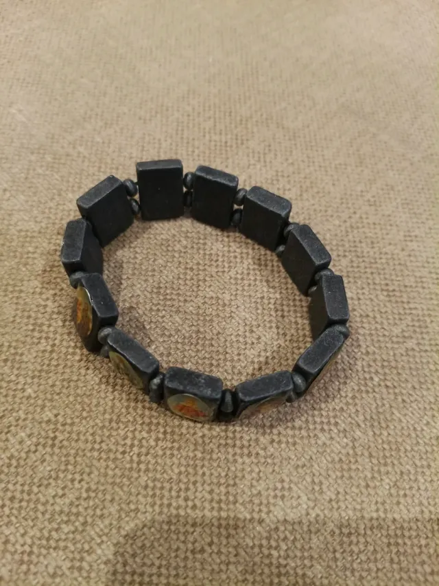 Pulsera elástica estampitas vírgenes