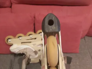 Patines en línea color beige