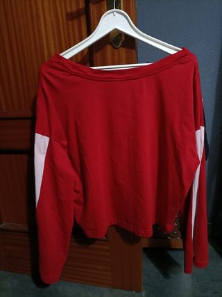 Sudadera Calvin Klein Roja Mujer XL