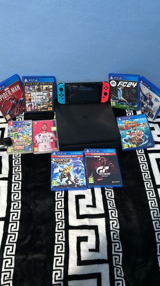 Pack PS4 + Nintendo Switch + Juegos + Un mando