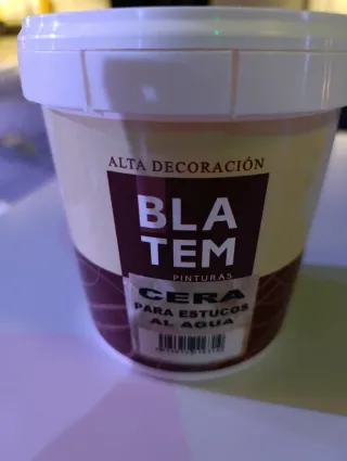 Cera para estucos al agua