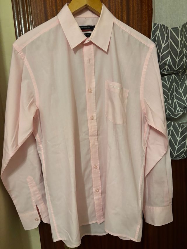 Camisa Pierre Cardin Rosa Talla M