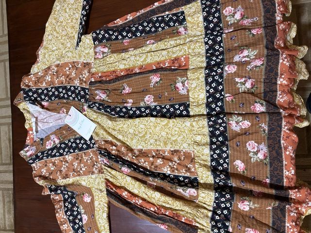 Vestido Hug & Clau Patchwork Floral