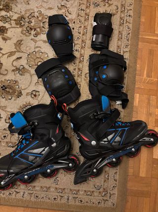 Patines en línea y protecciones
