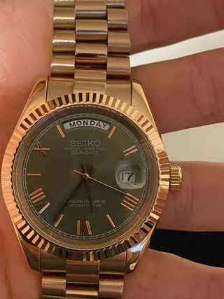 Seiko Mod Presidential Verde Oliva