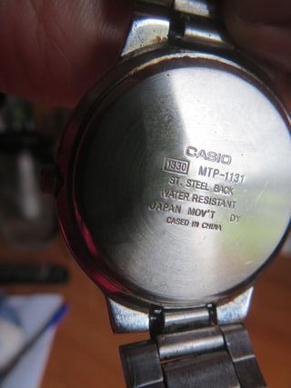 Reloj Casio MTP-1131 Plata/Blanco