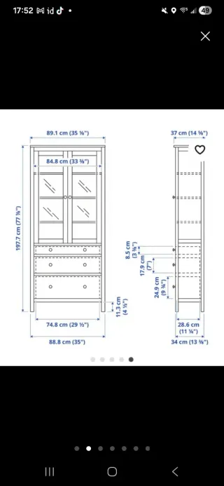 Preciosa Vitrina blanca Ikea