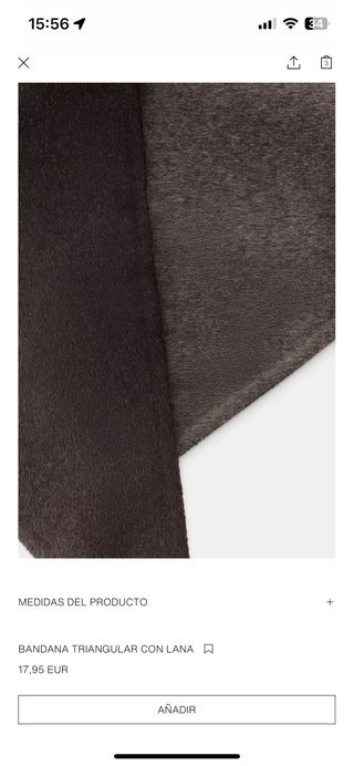 Bandana triangular de lana Zara