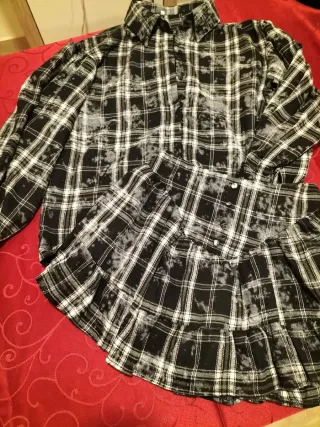 Conjunto Camisa y Falda Cuadros