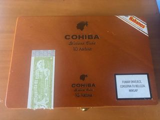 Scatola vuota legno sigari cubani Cohiba
