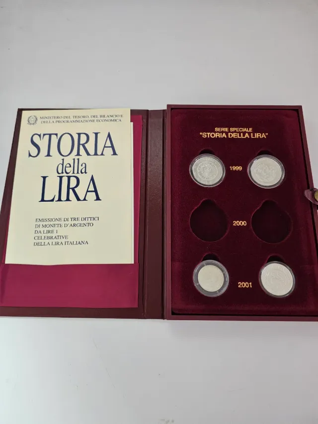 Cofanetto Storia della Lira FDC - 1999+2001