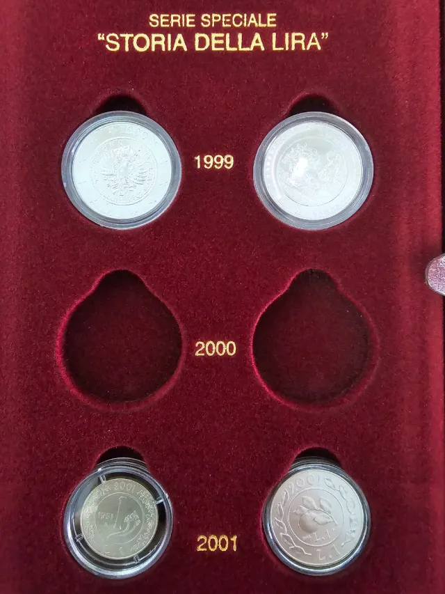 Cofanetto Storia della Lira FDC - 1999+2001