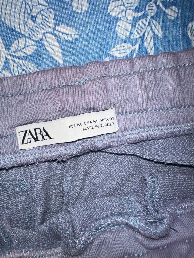Joggers Zara Azul Talla M