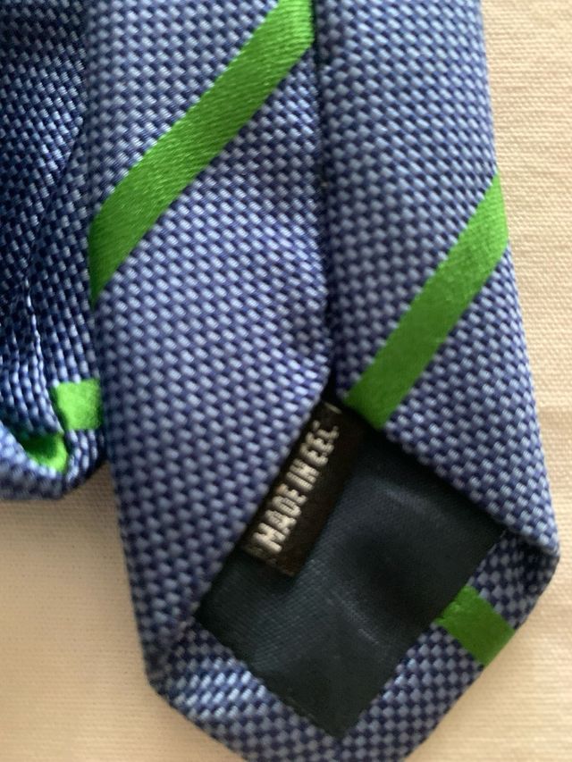 Corbata Lester azul y verde