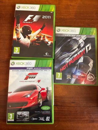 Xbox 360 con 3 mandos y 14 juegos