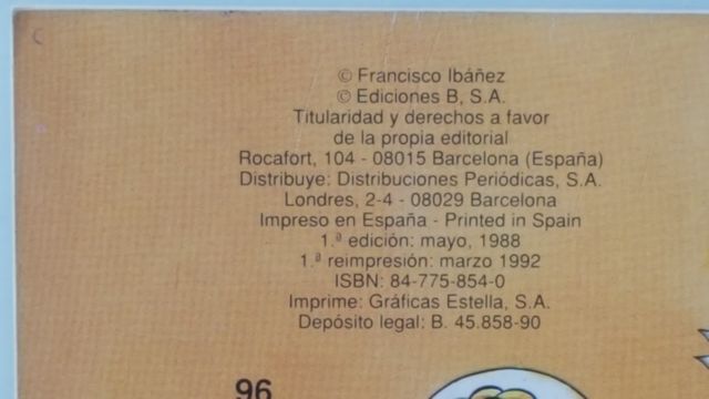 Mortadelo y Filemón ¡A la caza del cuadro! númer96