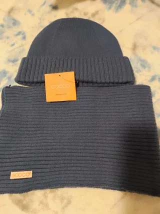 Conjunto Gocco Gorro y Bufanda Azul