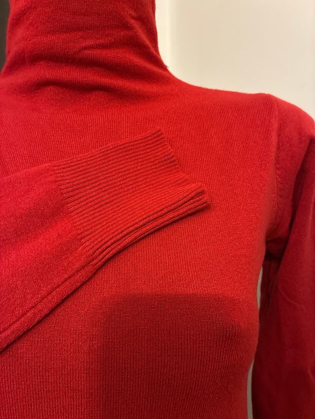 Dolcevita in lana rossa