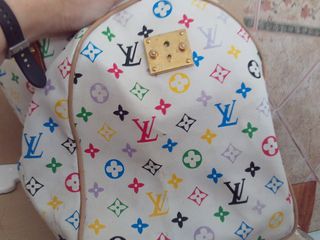 Bolso Louis Vuitton Multicolor Blanco Piel