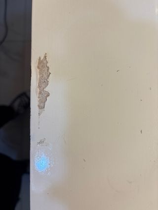 Tocador de maquillaje pared blanco