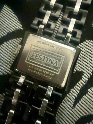 Reloj Festina Negro y Plateado