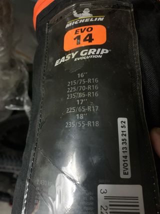 Cadenas Nieve Michelin Easy Grip Evo14