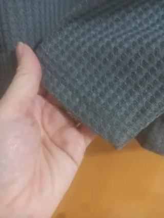 Jersey de rayas gris, azul y blanco