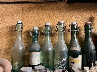 Lotto di 6 bottiglie antiche anni '50-'60