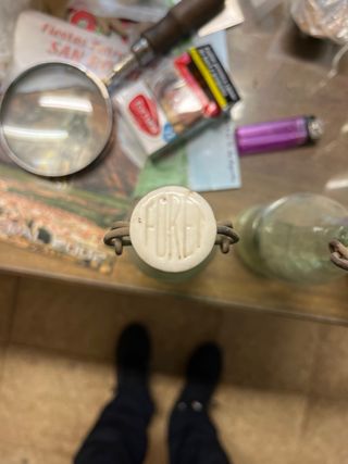 Lotto di 6 bottiglie antiche anni '50-'60