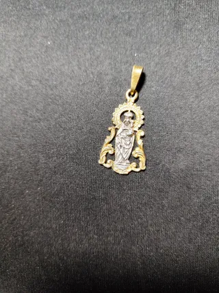 Colgante Virgen del Pilar Oro y Plata