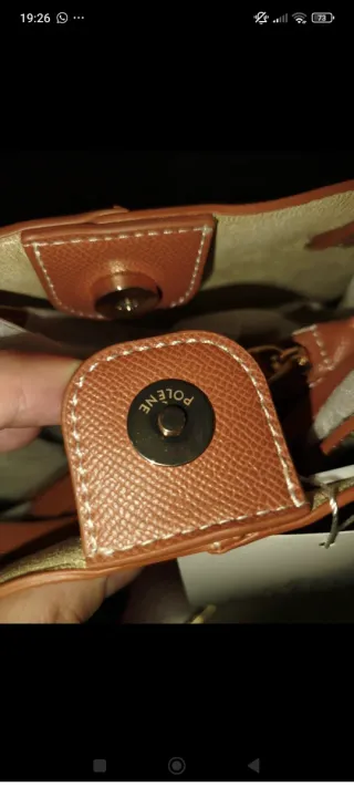 Bolso Polène Camel Cuero