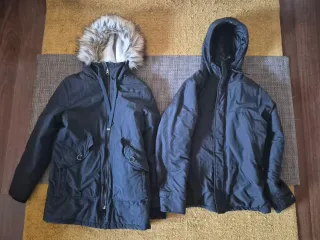 Pack 2 Parkas Negras Talla XS
