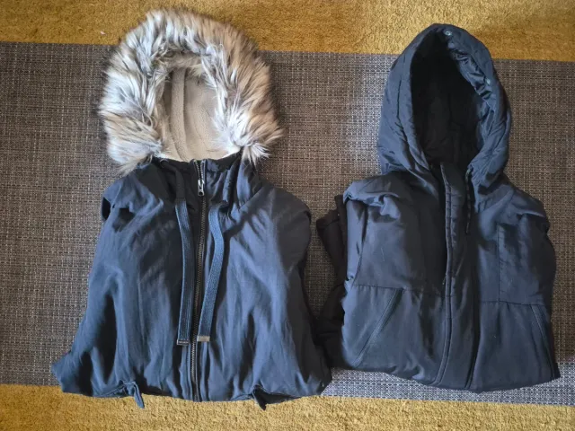 Pack 2 Parkas Negras Talla XS