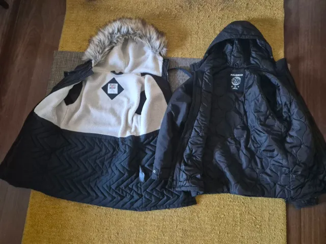 Pack 2 Parkas Negras Talla XS