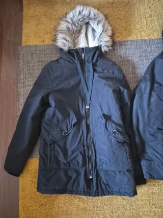 Pack 2 Parkas Negras Talla XS