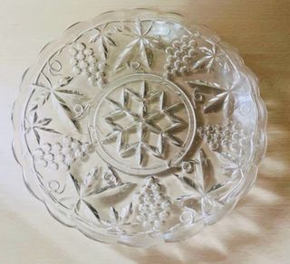 Plato de cristal antiguo