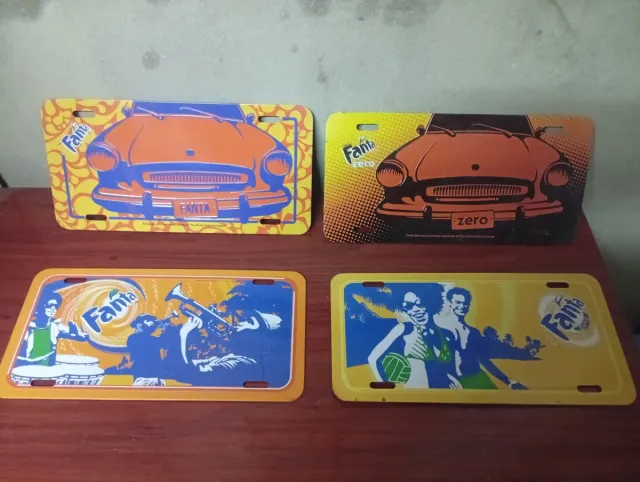 4 Carteles Metálicos Vintage Fanta