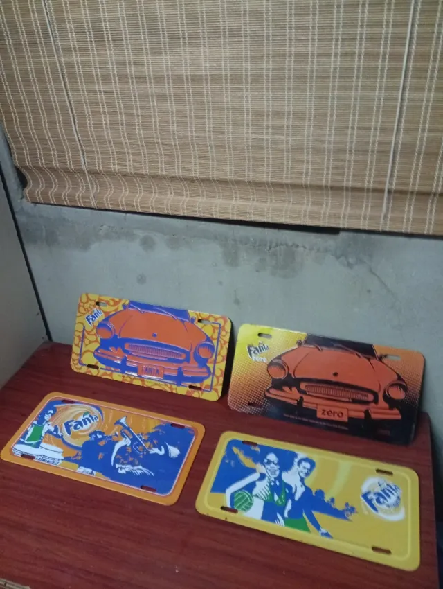 4 Carteles Metálicos Vintage Fanta